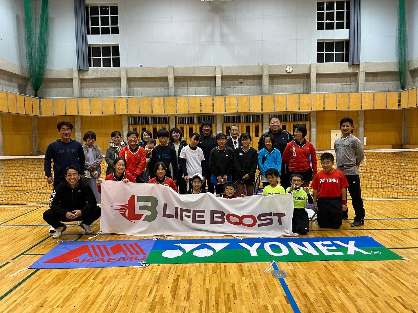 レッスンを終えて集合するLIFE BOOSTの生徒たち
